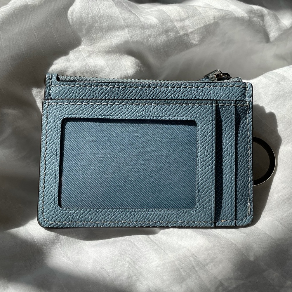 Light blue Coach card holder